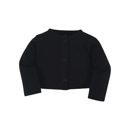 Hudson Baby Conjunto de Vestido y Cárdigan de Algodón para Bebés Niñas, Cuadros Verde Bosque, 5T