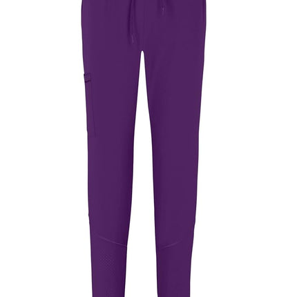 Natural Uniforms Womens Cool Stretch Jogger Scrub Set with Regular and Petite Sizes, Eggplant, XXL