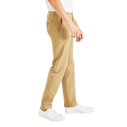 Dockers Pantalones de hombre clásicos de trabajo Smart 360 Flex (tallas estándar y grandes), color caqui británico, 46W x 30L