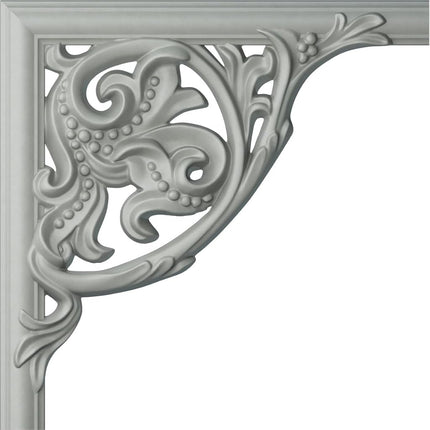 Ekena Millwork PML11X11KP W x 11" H x 1" P Kepler Panel Moulding Corner, Primed