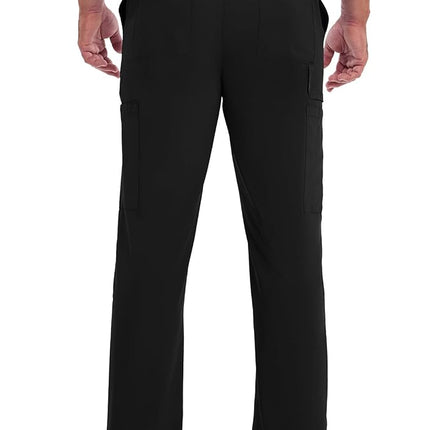 Dickies EDS Essentials by Men's Drawstring Cargo Scrub Pant Medium Black