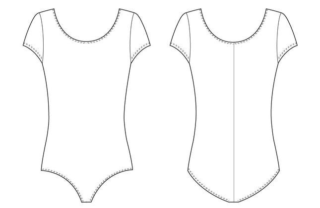 Maillot Bloch Dance Dujour de manga corta de microlux para niña, lavanda 6X-7