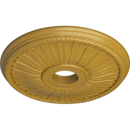 Ekena Millwork CM20BE1IGS Berkshire Ceiling Medallion, Hand-Painted Iridescent Gold, 20 1/8" OD x 3 7/8" ID x 1 7/8" P (Fits Canopies up to 6 3/8")