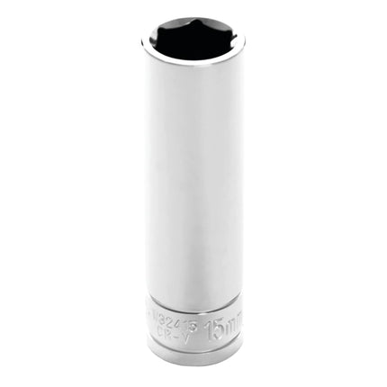 Performance Tool W32415 1/2-Inch Drive 6-Point Socket, 15mm