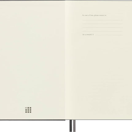 Moleskine - Classic Expanded Plain Paper Notebook - Hard Cover and Elastic Closure Journal - Color Black - Size Large 13 x 21 A5 - 400 Pages