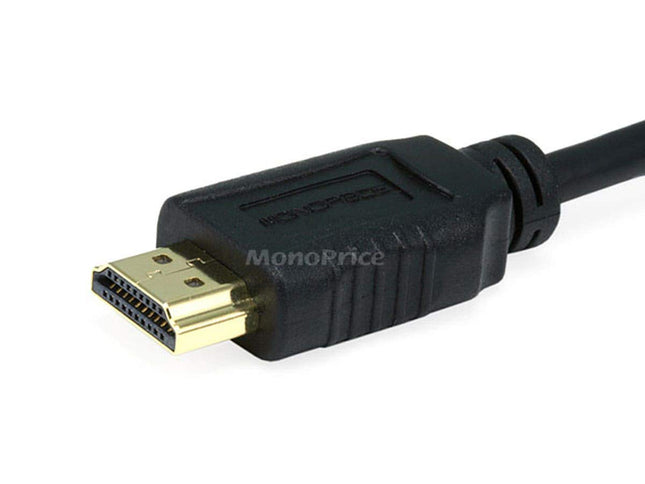 Monoprice Cable HDMI estándar de 4.5 metros, calibre 34AWG, con Ethernet - Conector HDMI Micro a HDMI