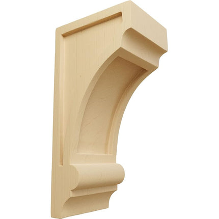 Ekena CORW04X05X10DIAL 4-Inch Width x 5-Inch Depth x 10-Inch Height Diane Recessed Wood Corbel - Alder