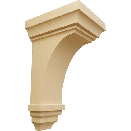 Ekena CORW04X04X08JEAL 4-Inch Width x 4 3/4-Inch Depth x 8-Inch Height Small Jefferson Wood Corbel - Alder