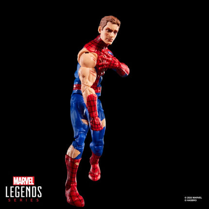 Marvel Legends Series Magic: The Gathering Battle-Damaged Spider-Man, 6-Inch Action Figure Toy Plus Exclusive Foil Collectible Card Game Trading Card
