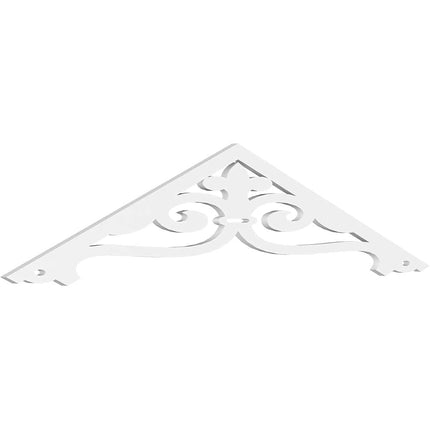 Pitch Finley Architectural Grade PVC Gable Pediment, 72"W x 15"H x 1"P (5/12)