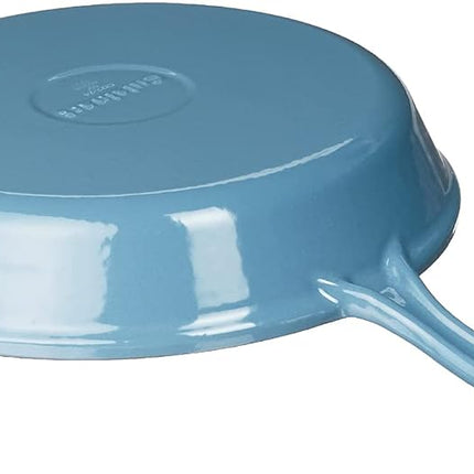 CUISINART CI22-24BG Chef's Classic Enameled Cast Iron 10" Round Fry Pan, Provencal Blue