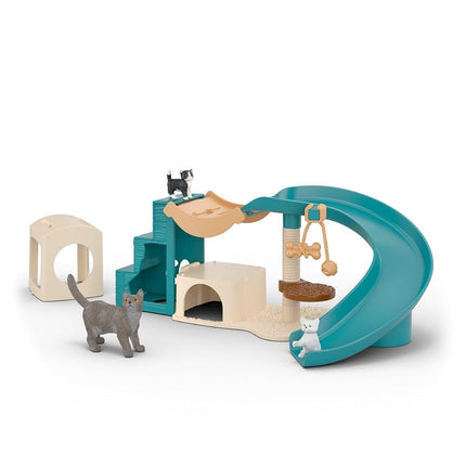 Schleich Farm World - 12Pc Playfun With Cats Playset - Kids Ages 3+ | 42764