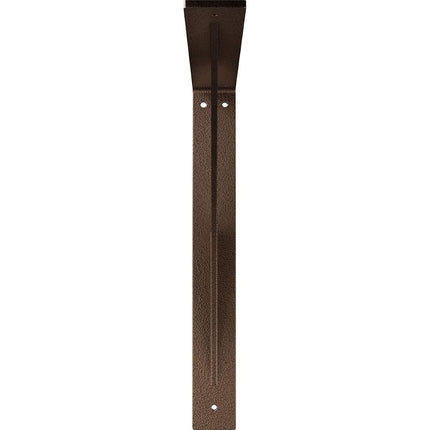 Ekena Millwork BKTM02X16X16LEHDB 2"W x 16"D x 16"H Legacy Steel Bracket, Hammered Dark Bronze