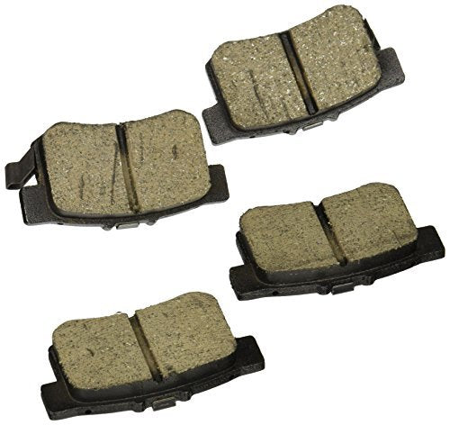 BOSCH BC537 QuietCast Premium Ceramic Disc Brake Pad Set - Compatible with Select Acura CL, CSX, ILX, RSX, TL, TSX, Vigor; Honda Accord, Civic, CR-Z, Prelude, S2000; Suzuki Kizashi, SX4; REAR