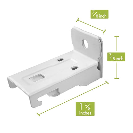 Supports muraux KXLife pour rail de rideau flexible, Quincaillerie de fixation murale pour rail de rideau pliable (20 PCS)