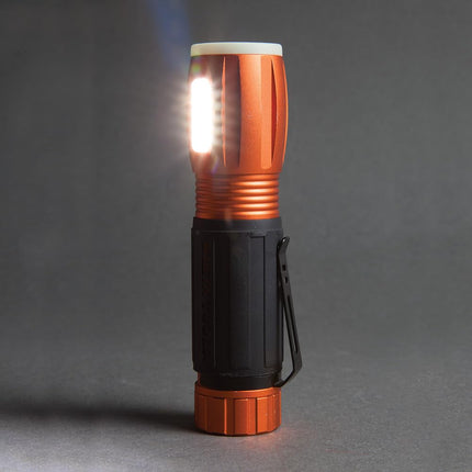 Klein Tools 56028 LED 235 Lumen Flashlight and 100 Lumen Work Light, Durable Waterproof, Hands-Free Magnetic, Up to 12 Hours Run Time