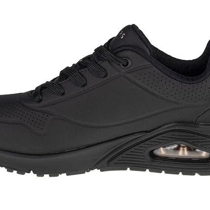 Skechers Women's Uno - Stand On Air Sneaker, Black/Black, US 9