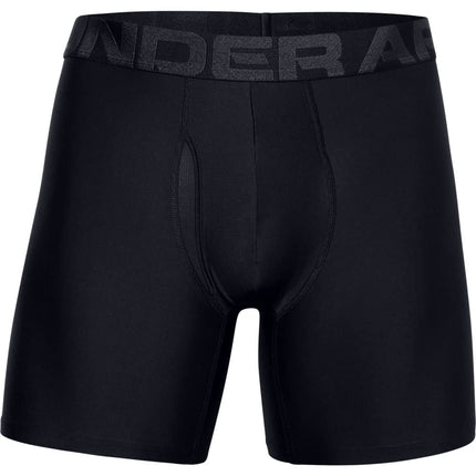 Under Armour Bóxer Tech de 15 cm para hombre, paquete de 2, negro (001)/negro, 5XL, negro (001)/negro, 5XL