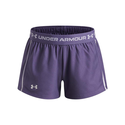 Under Armour Girls UA Play Up Shorts Purple/White 