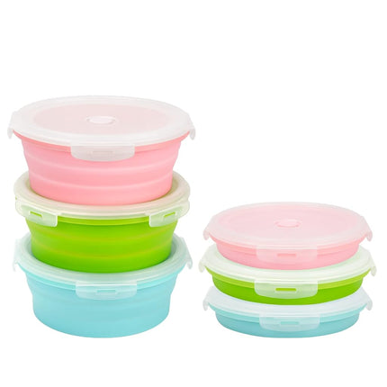 trrcylp 3Pack Collapsible Silicone Food Storage Co