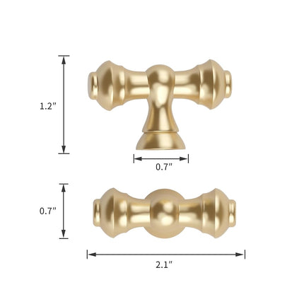 Asidrama 10 Pack Gold Kitchen Cabinet Knobs Dresser Knobs Cabinet Hardware Zinc for Dresser Drawers