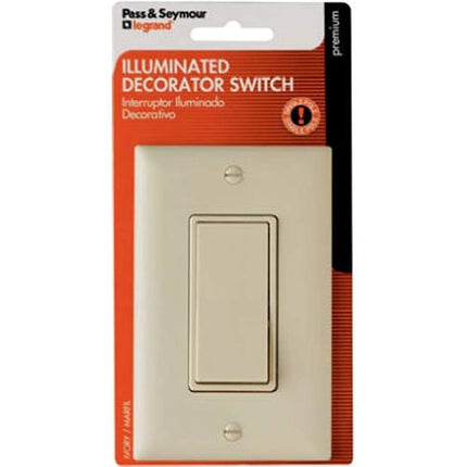 Pass & Seymour TM870ISLCCC5WP Ivylgtd SP Quiet Switch