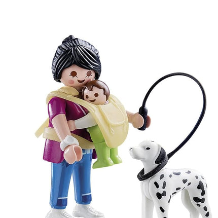 Playmobil 70154 Special Plus Mama with Baby and Dog ful, Fun Imaginative Role-Play, PlaySets Suitable for Children Ages 4+