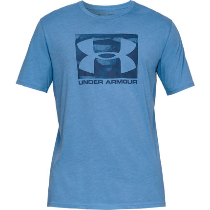 Camiseta de manga corta Under Armour Boxed Sportstyle para hombre, Academy Blue (408)/Red, XXXG Alto