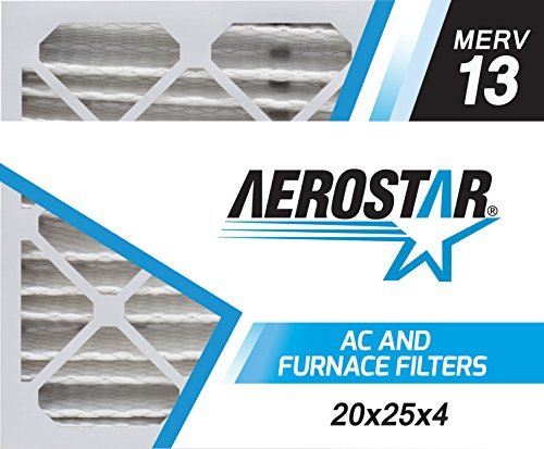 Aerostar 20x25x4 MERV 13, Pleated Air Filter, 20 x