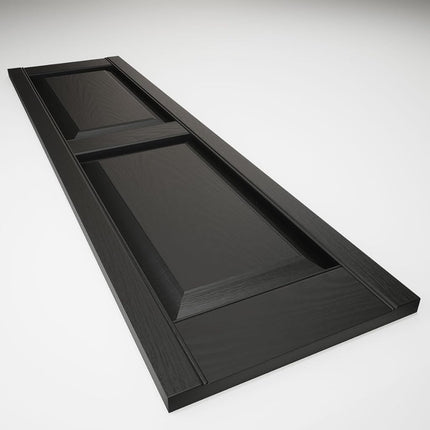 Mid-America 00021243010 Standard Size Williamsburg Double Panel Vinyl Shutters, w/Installation Shutter-Lok's & Matching Screws (Per Pair), 010, 12"W x 43"H, Musket Brown