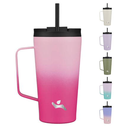 Konokyo Insulated Tumbler with Handle and Straw, 1