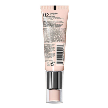 Revlon PhotoReady Candid Natural Finish Foundation, with Anti-Pollution, Antioxidant, Anti-Blue Light Ingredients, Light Honey (330), 22 ml