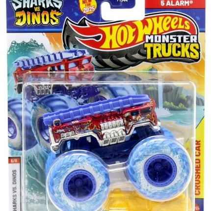 Hot Wheels Monster Trucks Sharks vs Dinos, 1:64 Sc