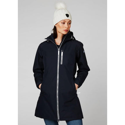 Helly Hansen Women's W Long Belfast Winter Jacket, Navy, M