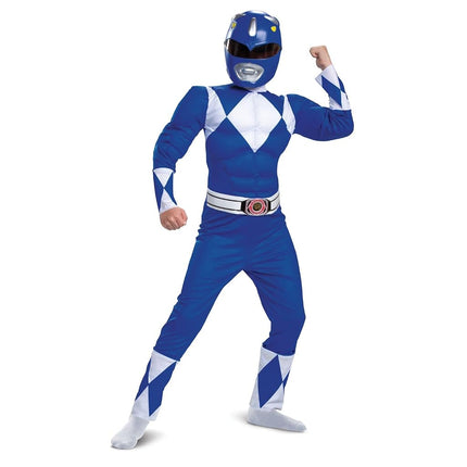 Disguise Official Blue Power Rangers Costume Kids,