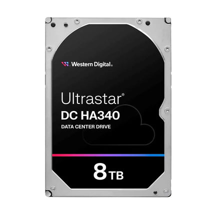 WD Ultrastar DC HA340 WUS721208BLE6L4 Hard Drive Data Centre 8 TB Internal 3.5 Inch SATA 6Gb/s 7200 RPM Buffer: 256 MB