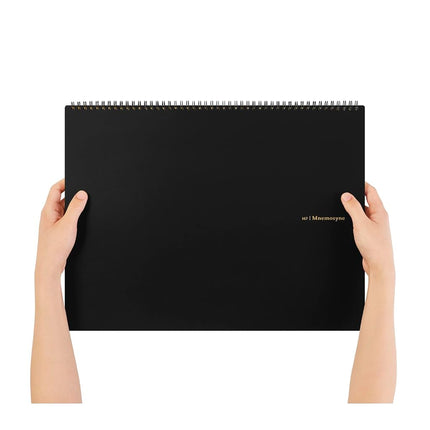 Maruman MNEMOSYNE Notebook 12.2 x 16.5 Inches (Horizontal A3), 5mm-squared, 70 Sheets (N167)