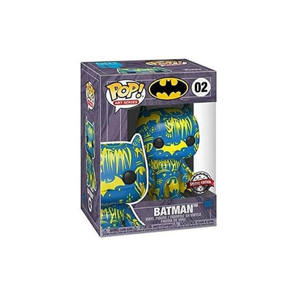 Funko POP! Art Series: DC Comics #02 - Batman [Blue & Yellow] Artist Series Exclusive with Hard Stack POP! Protector