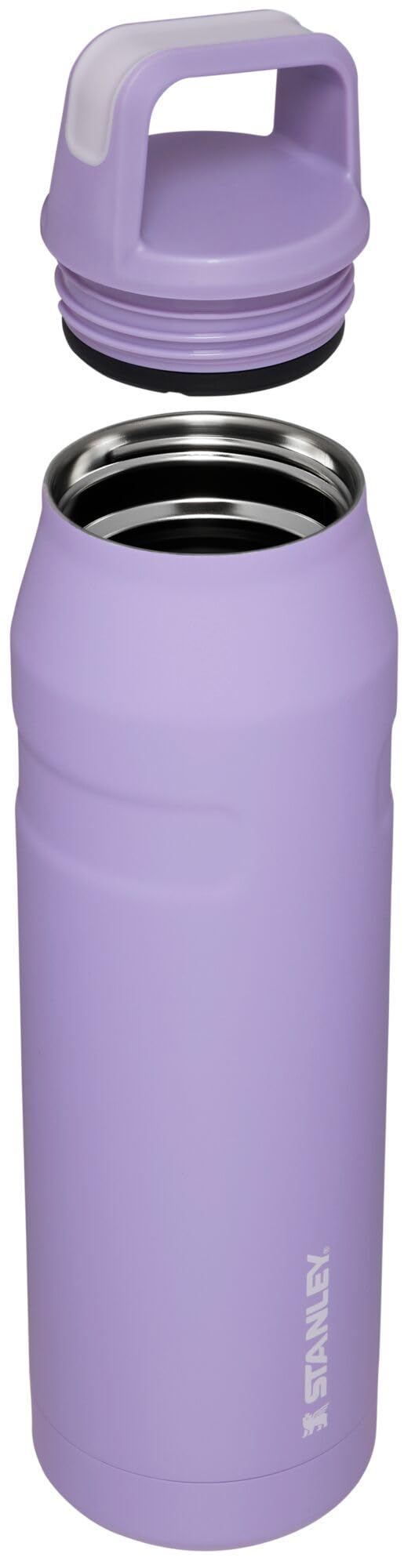 STANLEY IceFlow Cap and Carry Water Bottle 36 oz | Wide Mouth Twist Lid | Lightweight and Leakproof for Travel and Sports | Insulated Stainless Steel | BPA-Free | Lavender