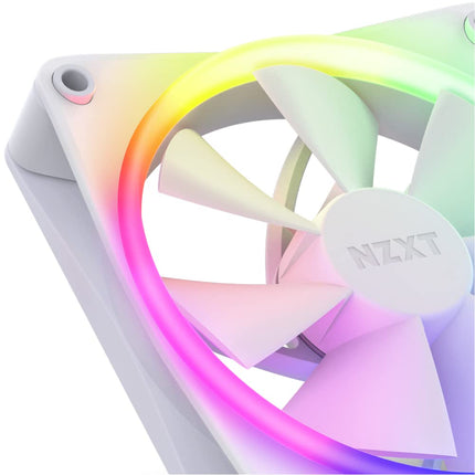 NZXT F120 RGB - 120mm PWM RGB PC Case Fan - White