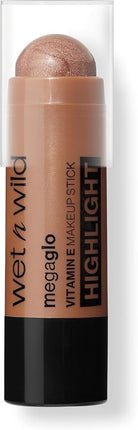 Wet n Wild, Mega Glo Vitamin E Makeup Stick, Multipurpose Highlighter and Bronzer Stick for Eyes, Cheeks and Lips, with Buildable and Blendable Formula, Desert Sands