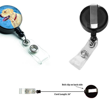 Caroline's Treasures Blue Labrador Retractable Badge Reel, Multicolor (LH9383BUBR)