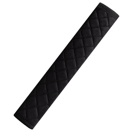 HighnessHwoo Extra Long Seatbelt Covers for Adults Kids Women & Men, Soft Car Seat Belt Strap Cushion for Sedan, SUV, Trucks, Shoulder Neck Chest Protector Pads, Auto Accessories, 1pc, Black, 15.5in