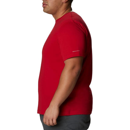 Columbia Men's Thistletown Hills Short Sleeve Hiking Shirt, Mountain Red, XXL