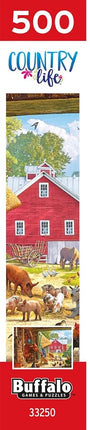 Buffalo Games - Country Life - Farm Scenic - 500 Piece Jigsaw Puzzle for Adults - Challenging Puzzle Perfect for Game Nights - Finished Size is 21.25 x 15.00