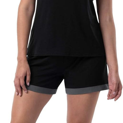 Fruit of the Loom Women's Sleeve Tee and Short 2 P