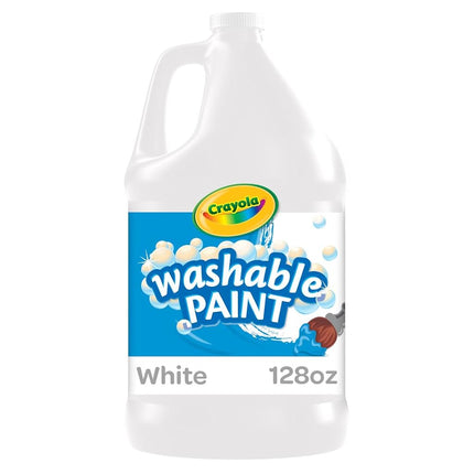 Crayola Washable Paint, White Paint, Classroom Supplies, 1 Gallon
