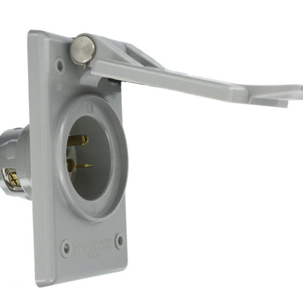 Leviton 5478-CWP 20 Amp, 250 Volt, Power Inlet Rec