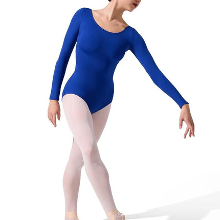 Capezio Women's Long Sleeve Leotard,Royal,Small
