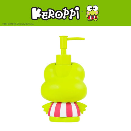 Franco Collectibles Sanrio Keroppi Soap Dispenser/Lotion/Hand Sanitizer, Resin, 370 ml, Officially Licensed Product